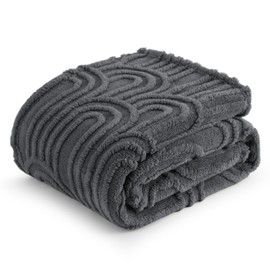 Bedsure Grey Throw Blanket for Couch - Super Soft Cozy Blankets for Women, Cute Small Fleece Blanket for Girls, 50x60 Inches