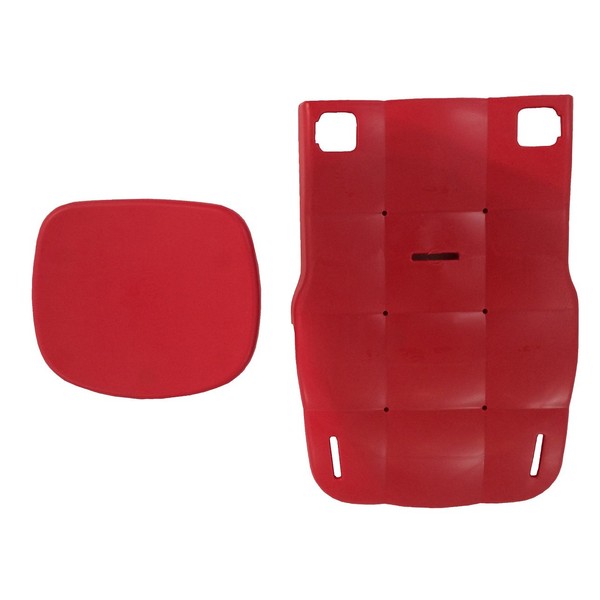 Bridgestone LD3-K B403541K-R Luraby DX Car Seat Cushion Set, Black/Red