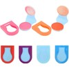 6 Piezas Tiza Cabello Lavable, 6 Colores, Portátil de Plástico