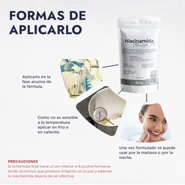 Hebbe - Niacinamida Pura para Rejuvenecimiento y Cuidado de la Piel, 50 G