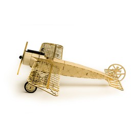 Balsa Wood Model Plane Kits for Adults, Fokker E 3D Wooden Puzzle DIY Model Plane Kits, Laser Cut Woodcraft Aeroplane Kits for Building, Educational Assembly, Spitfire Aeroplane Model