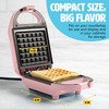 Tasty Mini Nonstick Waffle Maker, Perfect for Individual Waffles, Hash