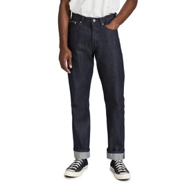 Naked & Famous Men's True Guy Indigo Selvedge Jeans, Indigo, Blue, 30