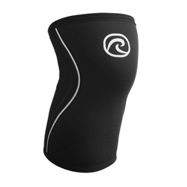 Rehband Knee Support for Strength Sports & Fitness - Knee Support 7 mm Neoprene, Flexible and Non-Slip, Knee Sleeve for Men and Women, Colour: Black, Size: XS