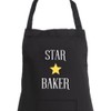 Second Ave Star Baker Unisex Black Apron Bake Off Baking