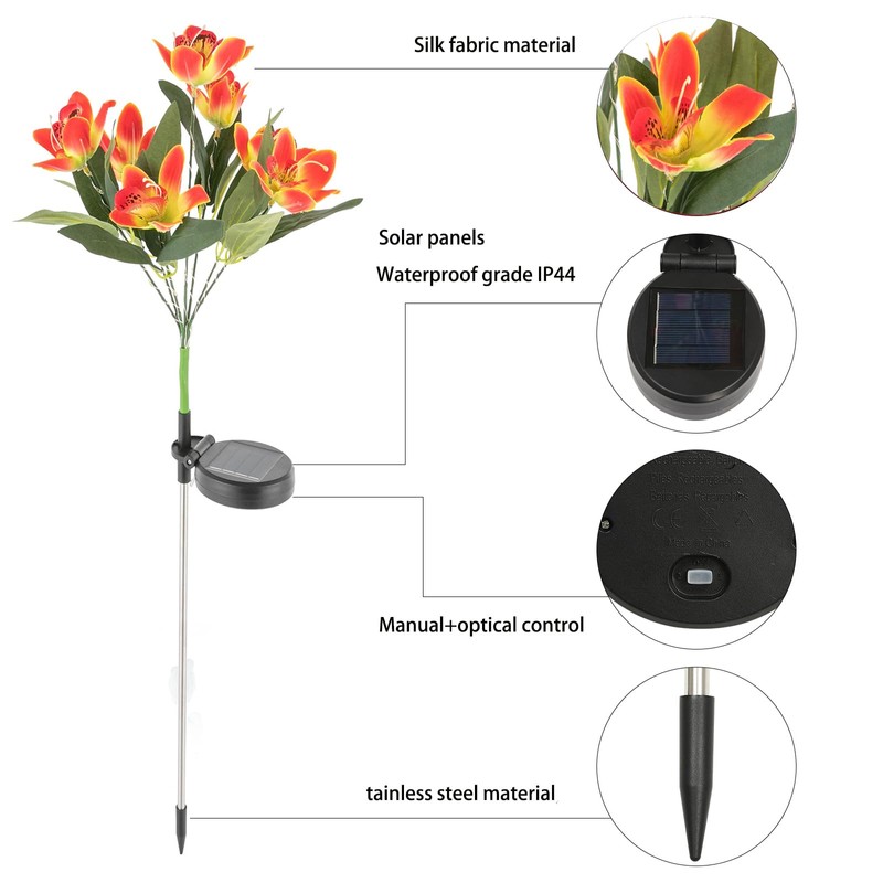 CNCEST Solar Swaying Pathway Light, Solar Garden Light, Outdoor Solar