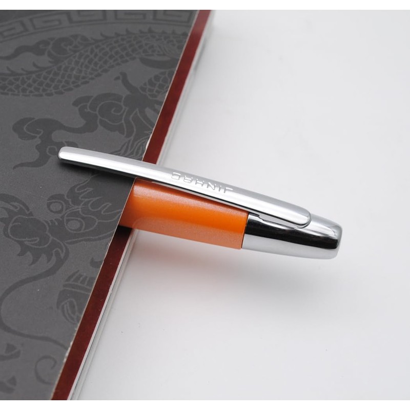 JINHAO 10 Press Fountain Pen Retractable Metal Pen with Ink