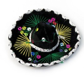 Small Velvet Mariachi Sombrero in Assorted Color
