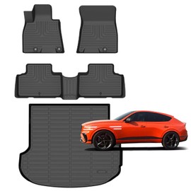 for Genesis GV80 Floor Mats 2025 2024 2023 2022 2021(Only fit 5 Seats),Car Mats for Genesis GV80 All Weather Floor Mats Cargo Liner Accessories 2021-2025