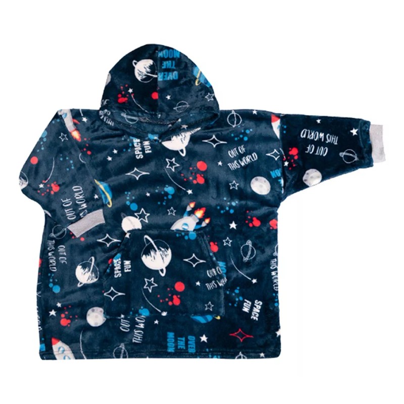 Chiqui Mundo Sudadera Cobija Afelpada Niño Galaxy Calientita Suave