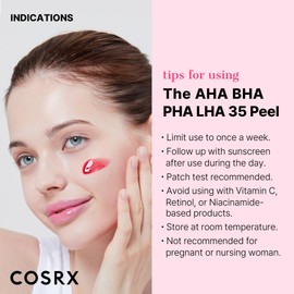 COSRX AHA BHA PHA LHA 35% Peel 1.01 fl. oz / 30ml, Chemical Exfoliating Peeling Gel for Dull, Rough, Oily skin with Clogged Pored & Dead Skin Cells, Korean Skin Care, Stocking Stuffers
