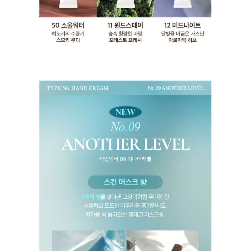 Type Number Hand Cream Moist, Fresh, Fragrant Daily 40ml Collection
