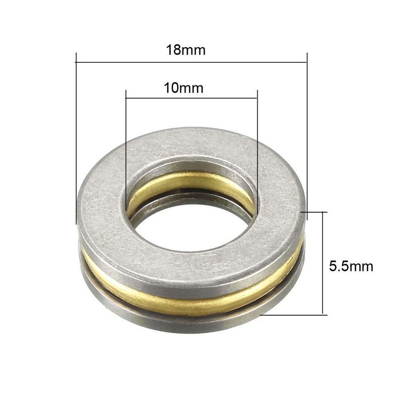 sourcing map F10-18M Thrust Ball Bearings 10mm x 18mm x