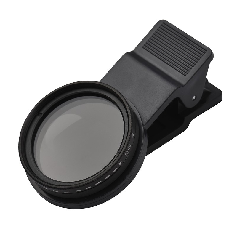37MM Professional Clip-on Phone Filter Lens ND2-400 Adjustable Neutral Density