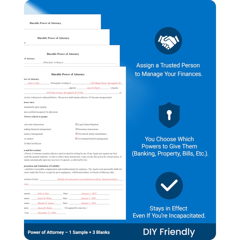 TillBio 2025 3-in-1 Estate Planning Kit – Includes Last Will,