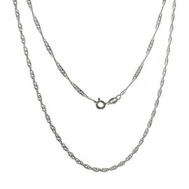 Cadena Plata ley 925 m 40 cm. Singapore Hilo 0.35 mm. Cierre Reasa