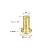 sourcing map Brass Machine Screws, M5x10mm Phillips Pan Head Fastener