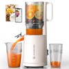 Slow Cold Press Juicer Machine: Electric Masticating Juicer Extractor Easy