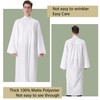IvyRobes 6 Pcs Adults Matte Choir Robes for Church Baptism