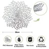 HEYOMART Round PVC place mat set, washable place mats, round,