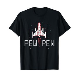 Pew Pew Gamer Vintage 80's 90's Arcade Gaming Lover T-Shirt