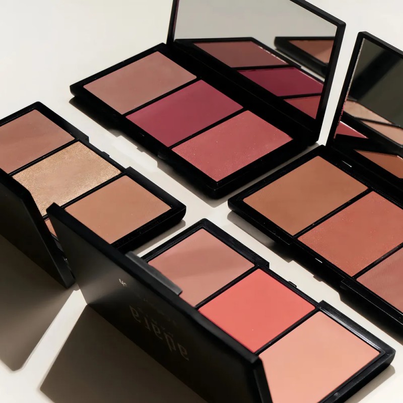 Rubor Trio Adara Paris Profesional Tono Del Maquillaje 04 Fressia