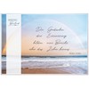 bentino Sympathy Card with Music Beach, High-Quality Sympathy Card in