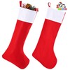 2 Packs 96.5 cm Jumbo Felt Christmas Stockings Party Decoration,Giant