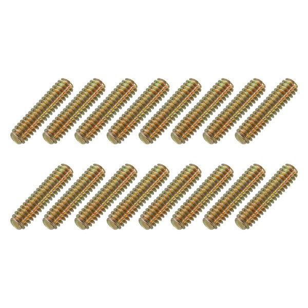 uxcell 16 Pack Fully All Threaded Rod 1/4" Thread, 1"
