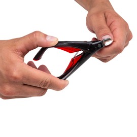 UNHEX - X120 Nail Nipper - Cuticle Remover, Nail, Manicure and Pedicure, Cuticle Trimmer, Nail Care, Toenail Clippers – Self Care, Stainless Steel, Sterilizable – Black/Grey/Red