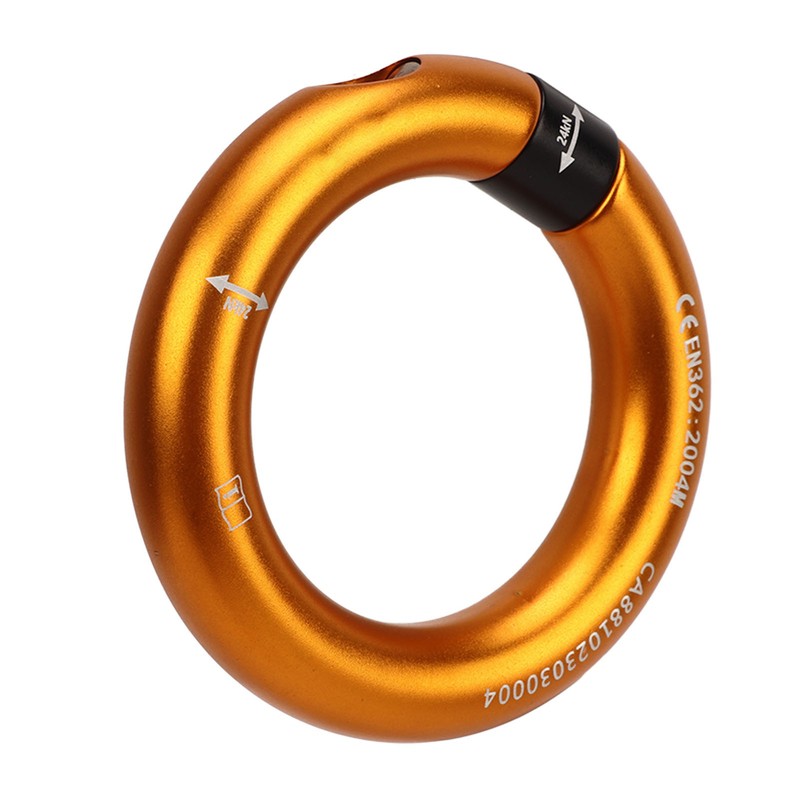 Rappel Ring 12mm Opening Detachable Climbing Connector Belay for Rock