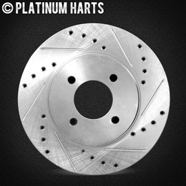 Hart Brakes Front Brakes and Rotors Kit |Front Brake Pads| Brake Rotors and Pads| Heavy Duty Brake Pads and Rotors |fits 2002-2006 Ford Expedition, 2002-2006 Lincoln Navigator