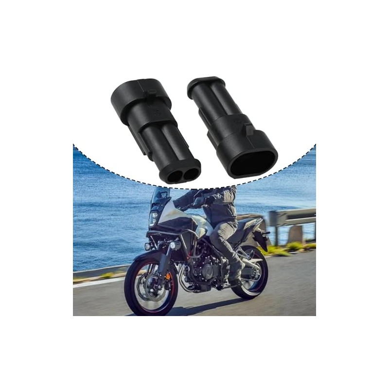 2 Piece Motorcycle Auxiliary Headlight Adapter Cable Kit 08V73MKSE00 Compatible