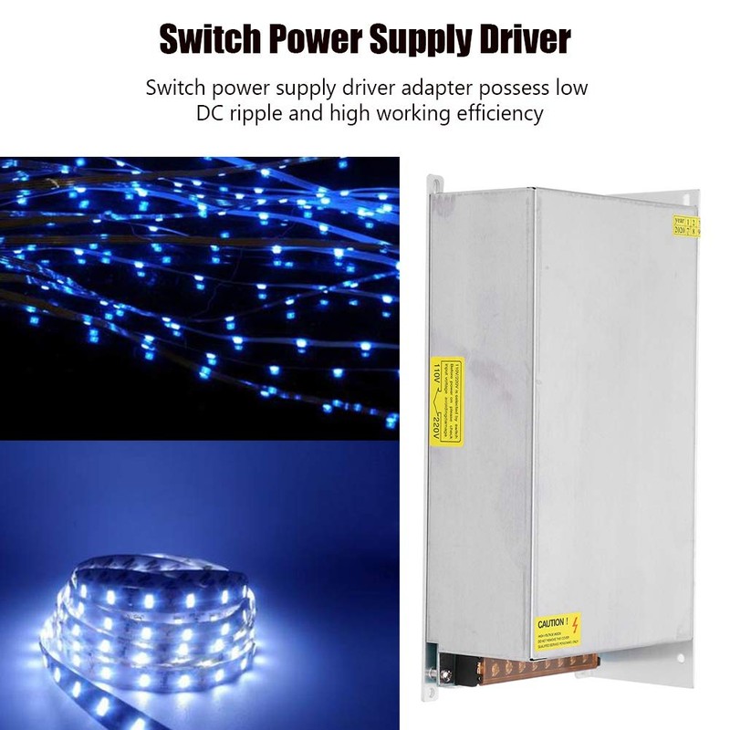 DC12V Aluminum Alloy Switch Power Supply Driver Adapter LED Screen