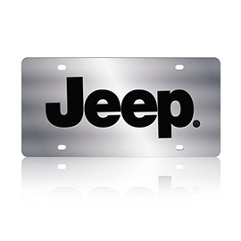 Eurosport Daytona- Compatible with -, Jeep Stainless Steel License Plate