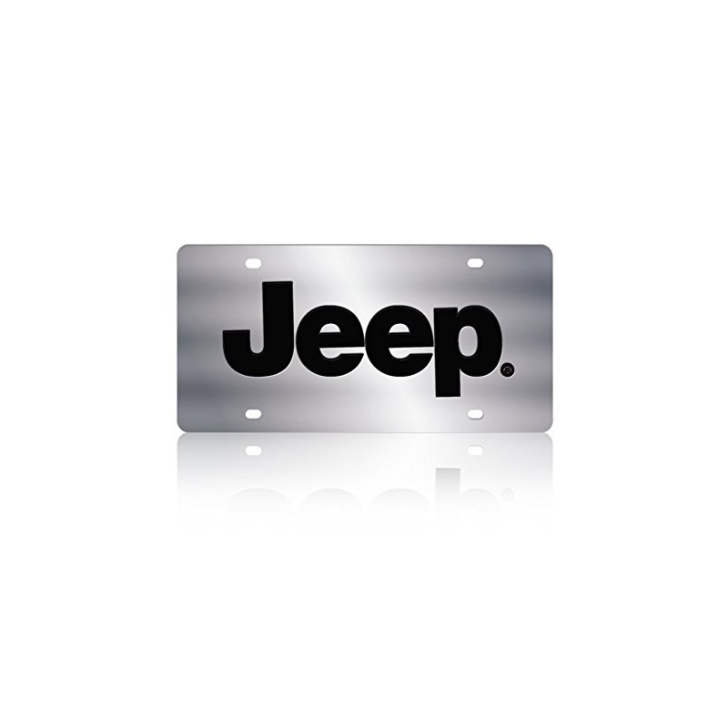 Eurosport Daytona- Compatible with -, Jeep Stainless Steel License Plate