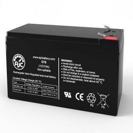 AJC Battery Compatible with Werker WKA12-7F 12V 7Ah Sealed Lead Acid Battery