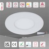 TEKLED LED Round Recessed Ceiling Light | Flat Panel Ultra