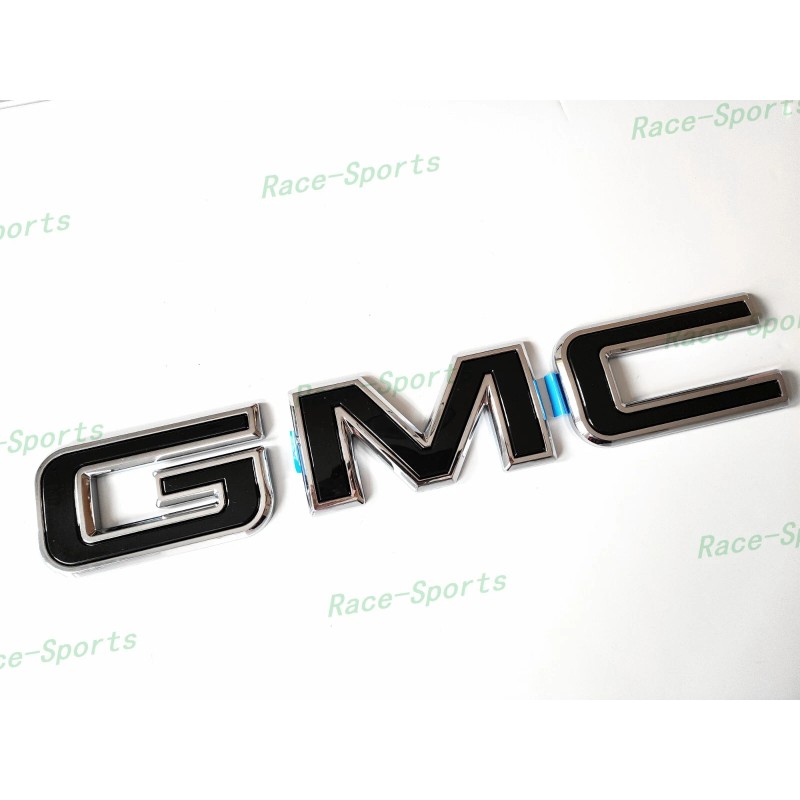 Auto GMC Rear Tailgate Chrome Black GMC Emblem GMC Sierra