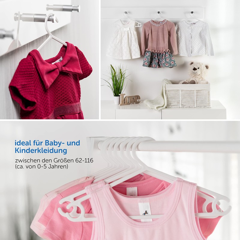 LaLoona Baby Clothes Hanger Set – Plastic Children's Clothes Hangers