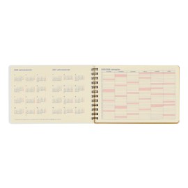[Delphonics Notebook 2026 Version/Starts October 2025] Rollbahn Diary Pony Horizontal Type L Schedule Notebook Monthly (Light Yellow)