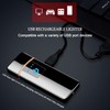 Electronic Lighter, Windproof USB Rechargeable Slim Coil Electric Lighters with