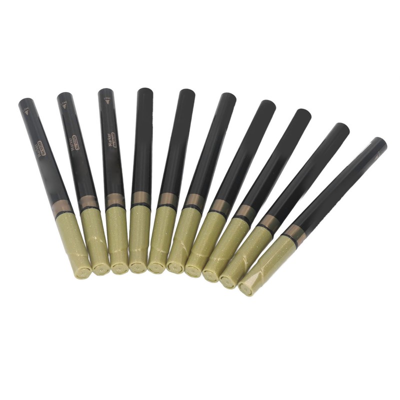 10pcs Metallic Marker Water Based Ink Round Tip Strong Covering