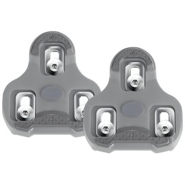 NAACOO Bicycle Shoe Plates Compatible with Look Leo Grip Click Pedals Cleats - Indoor Outdoor Peleton Spin Bicycle Pedals, Shoe Cleats and Road Bike Clips, 4 5 Float A