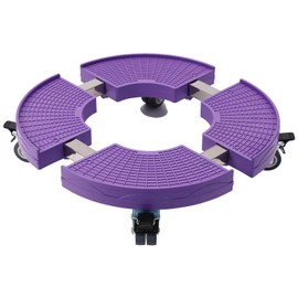 Heavy Duty Purple Plant Caddy with Wheels, 15-20inch Adjustable Rolling Indoor Plant Stand with Casters, Large Outdoor Plant Dolly Cart for Plants Planter, Flowerpots, Plant Pots