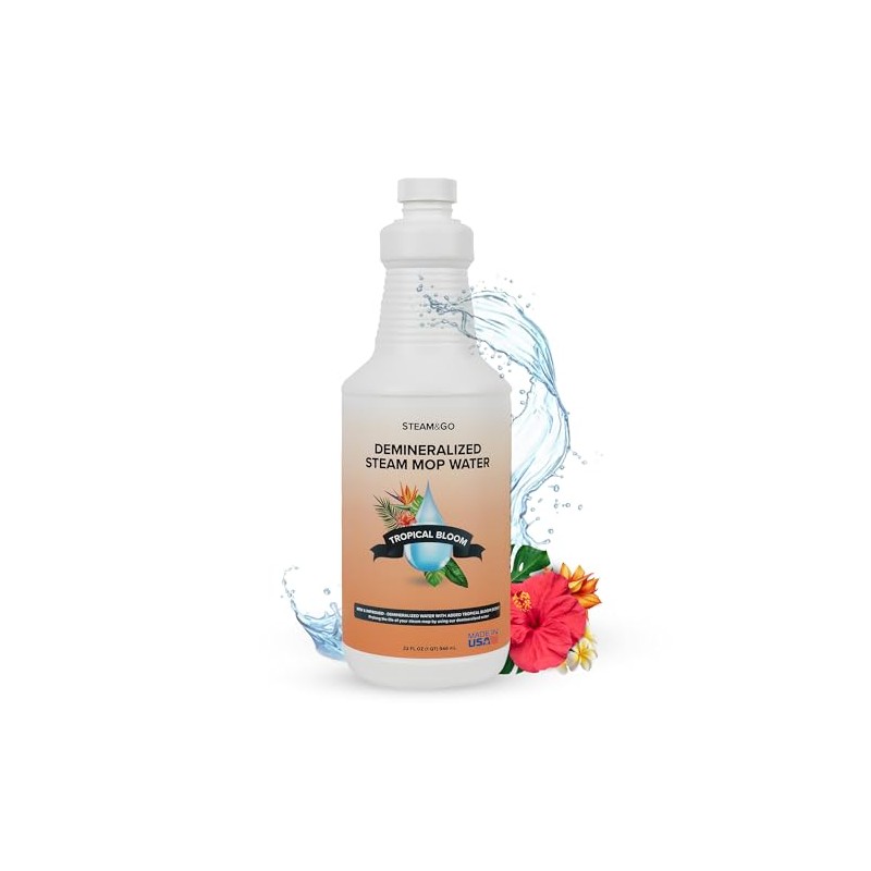 Steam & Go Demineralized Water for Steam Cleaner - PVC-Free
