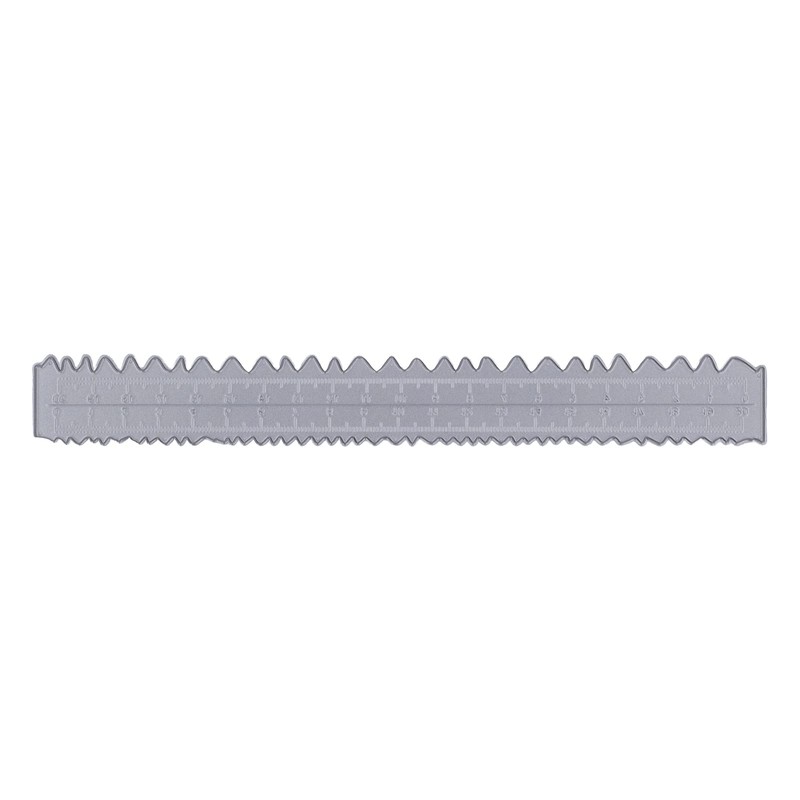Irregular Edges Ruler, 3pcs Carbon Steel Cutting Dies Lightweight Measuring
