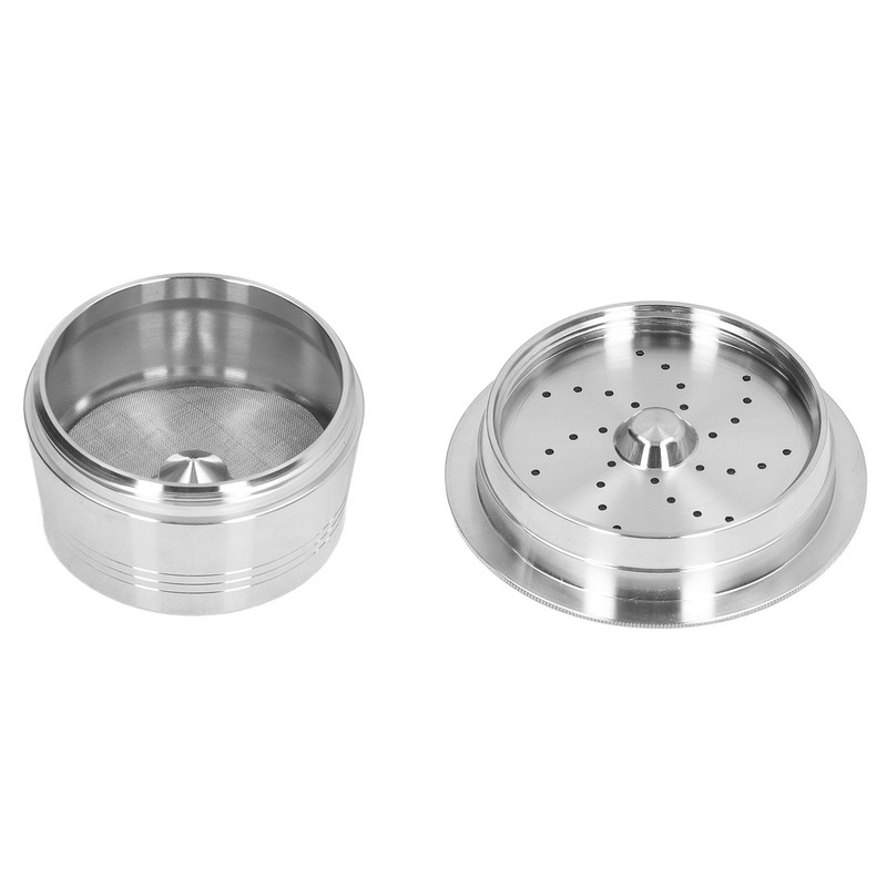 Reusable Coffee Capsule Stainless Steel Refillable Coffee Pod with Brush