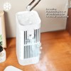 Desk Night Light Fan Power Adjustable Space Saving Quiet Multifunctional