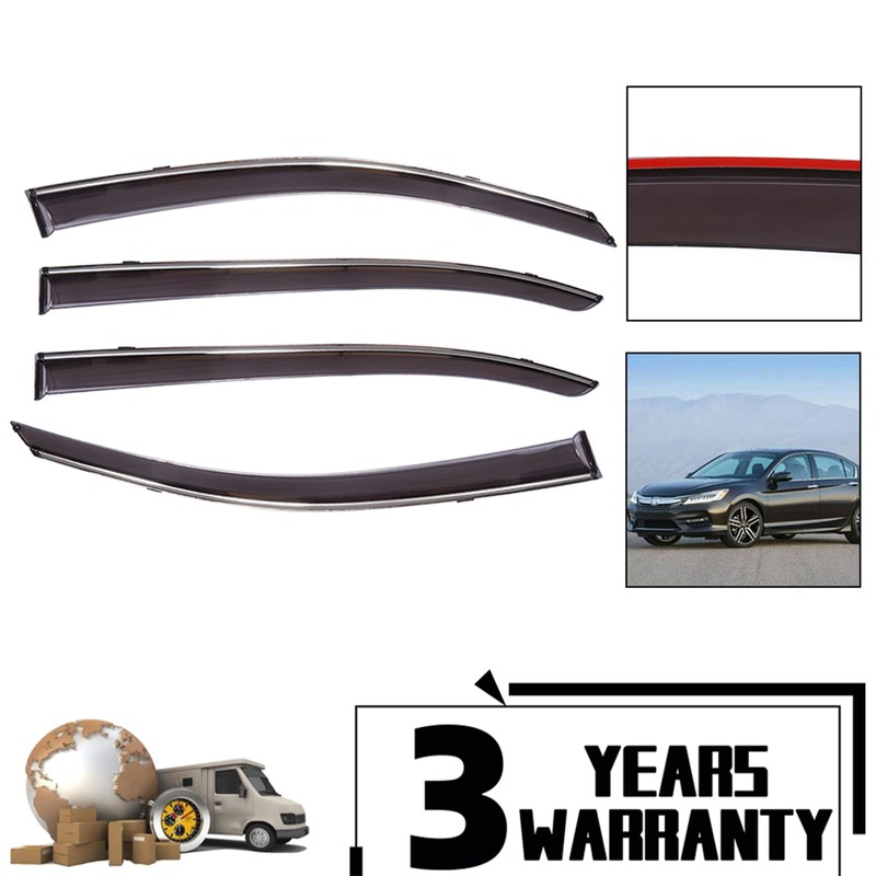 Side Window Deflectors Rain Guards Vent Window Visors Outside Mount